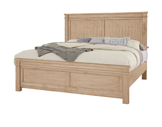 Cool Rustic - King Mansion Bed Headboard - Clear Maple