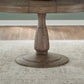 Hickory Grove - Round Pedestal Table Base - Heirloom Brown