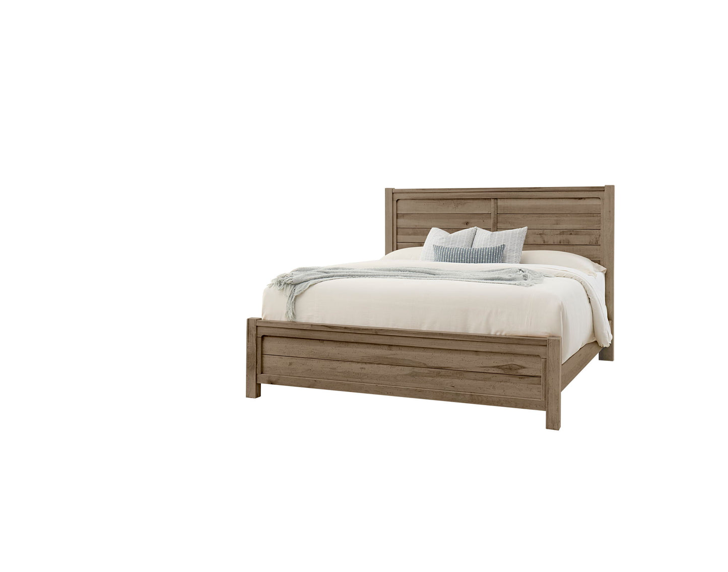 Cool Rustic - Plank Footboard 6/6 - Stone Gray