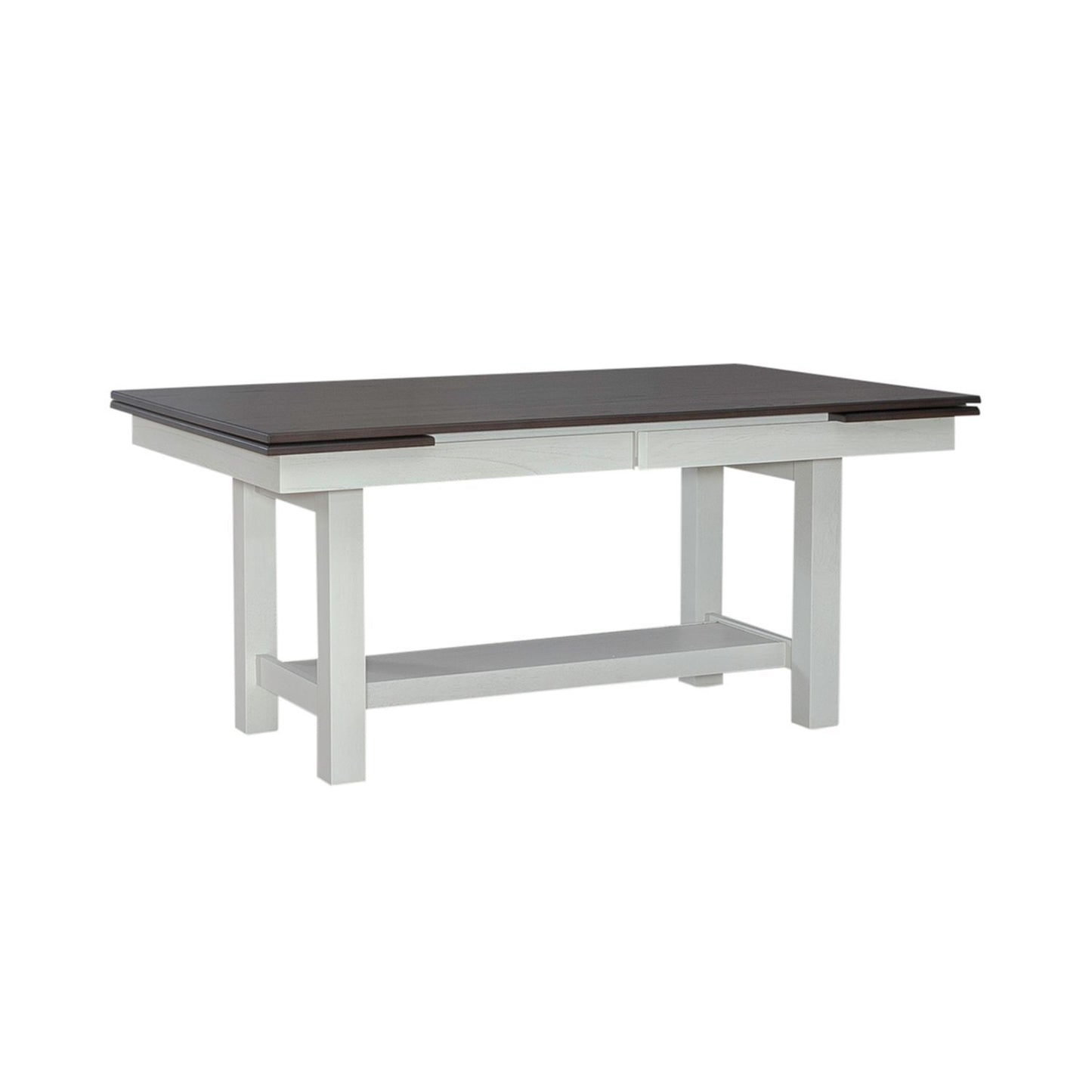 Brook Bay - Trestle Table Top - Textured White / Carbon Gray