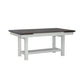 Brook Bay - Trestle Table Top - Textured White / Carbon Gray