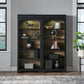 Meritage - Bunching Bookcase (Set of 2) - Aged Charcoal