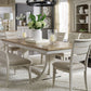 Farmhouse Reimagined - Trestle Table Base - Antique White / Chestnut Tops