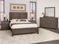 Custom Express - Queen Architectural Bed Headboard - Driftwood Gray