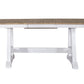 Lindsey Farm - Trestle Table Base - Weathered White & Sandstone