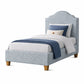 Tide & Timber - Twin Upholstered Headboard 3/3 - Gray Oak / Ocean Blue