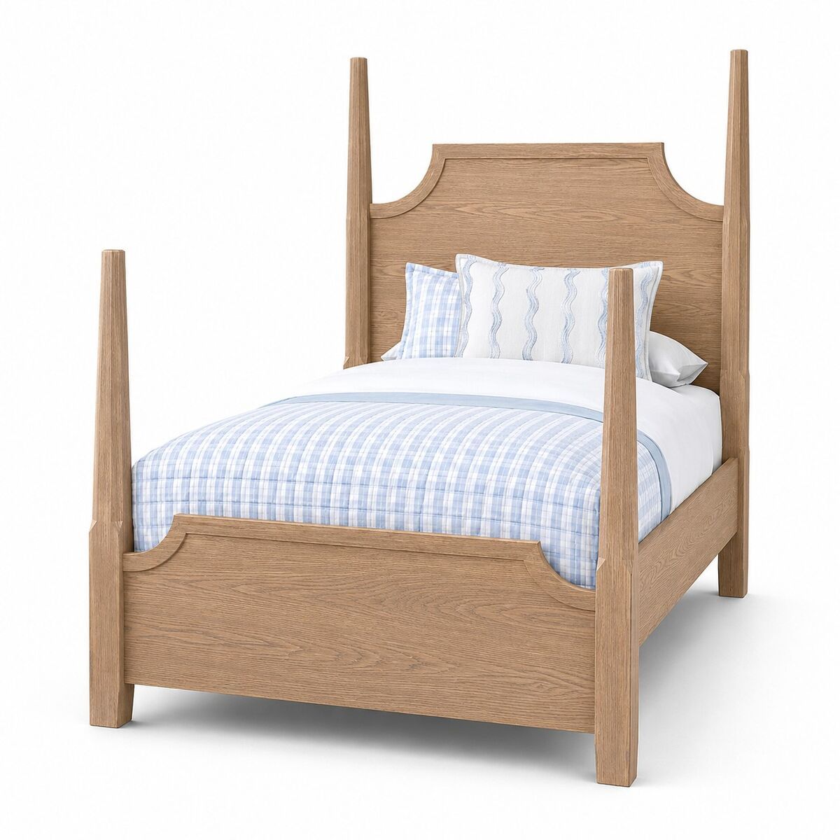Tide & Timber - Pencil Poster Footboard 3/3 - Clear Oak