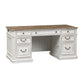 Magnolia Manor - Jr Executive Desk Base - Antique White