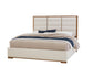 Crafted Oak - Erin's Queen Upholstered Footboard - White Boucle