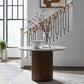 Kaleidoscope - Pedestal Table - Aged Whiskey