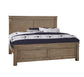 Cool Rustic - Queen Mansion Bed Footboard - Stone Gray