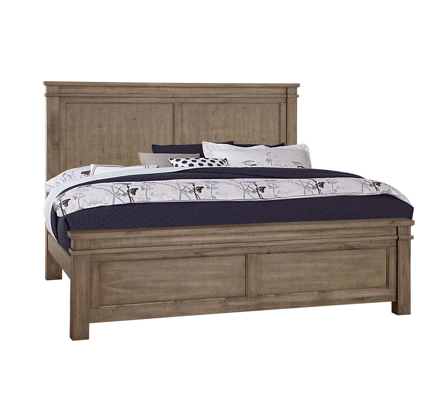 Cool Rustic - California King Side Rails - Stone Gray