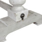 Whitney - Trestle Table Base - Antique Linen / Weathered Gray