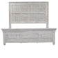 Heartland - King Panel Footboard - Antique White / Tobacco Tops