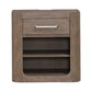 South Bend - Open Nightstand With Charging Station - Burnished Clay