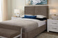 Joinery - Queen Upholstered Headboard - Brindle Gray / Washed White Oak