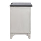 Allyson Park - 2 Drawer Nightstand With Charging Station - Wirebrushed White / Charcoal