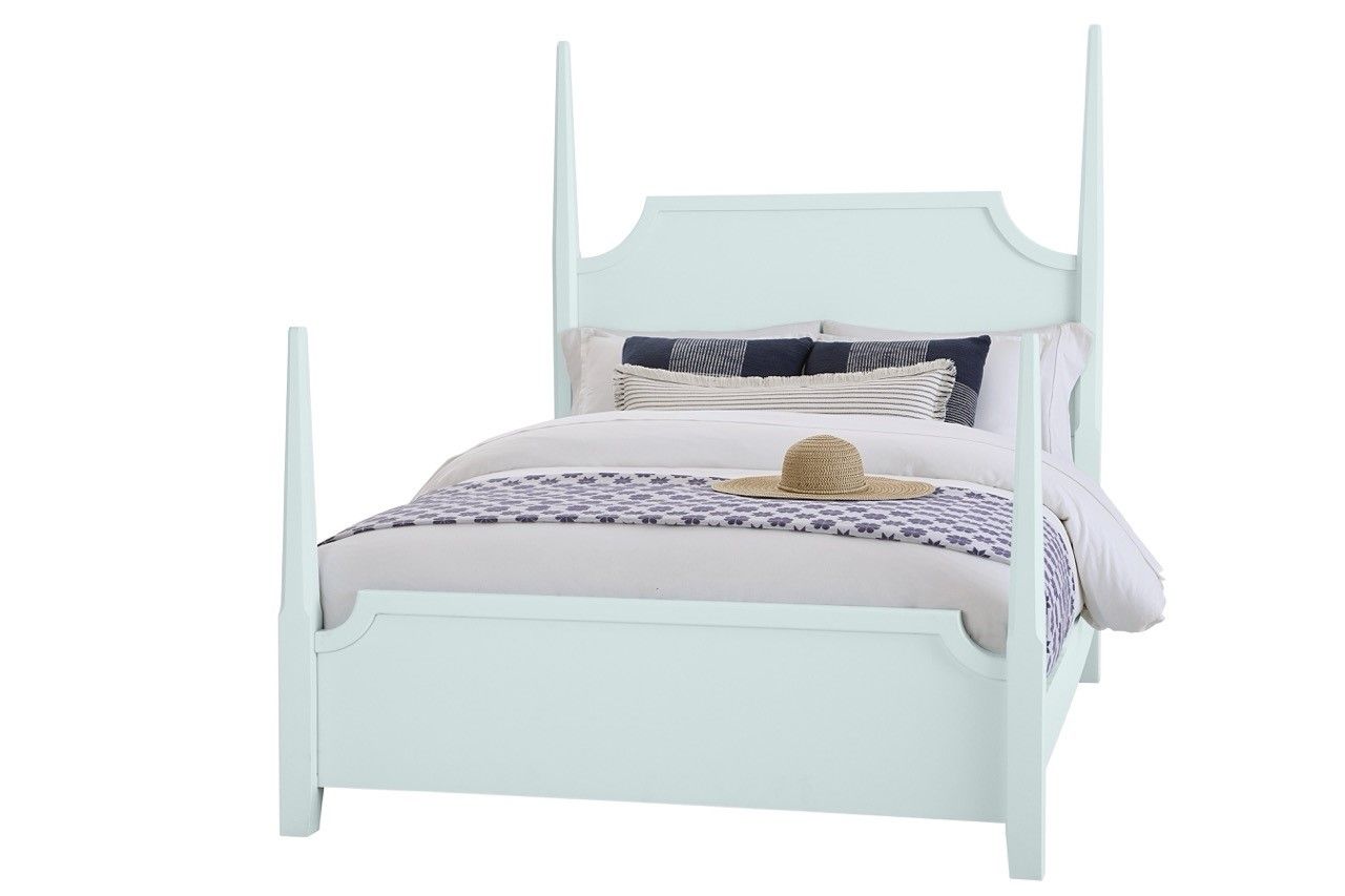 Tide & Timber - Queen Pencil Post Headboard - Blue Maple