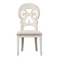 Farmhouse Reimagined - Splat Back Side Chair - Antique White / Chestnut Tops