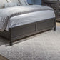 Caruso Heights - King Panel Footboard - Aged Whiskey