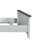 Allyson Park - Twin Panel Footboard - Wirebrushed White / Charcoal