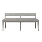 Farmhouse Reimagined - Upholstered Bench - Antique White / Chestnut Tops