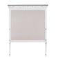 Allyson Park - Crown Mirror - Wirebrushed White / Charcoal