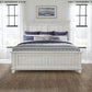 River Place - California King Panel Bed Rails - Riverstone White & Tobacco