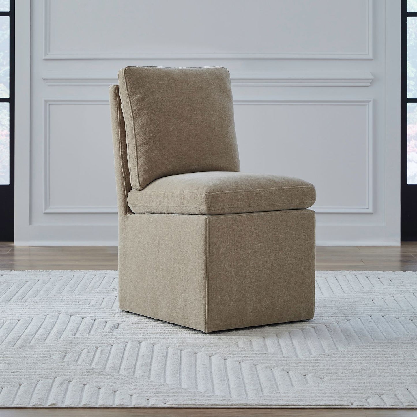 Accent Dining - Accent Dining Chair With Casters