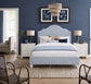 Tide & Timber - King Upholstered Headboard 6/6 - Ocean Blue / Luxe Blue Oak