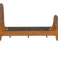 Grandpas Cabin - Twin Sleigh Rails & Slats - Aged Oak