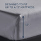 Linens - Tempur Luxe Egyptian Cotton Sheet Set - Silver Mist