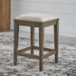 Americana Farmhouse - Upholstered Console Stool - Dusty Taupe