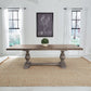 River Place - Trestle Table Base - Riverstone Gray & Tobacco