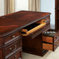 Brayton Manor - Jr Executive Desk - Cognac