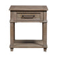 Parkland Falls - Rectangular End Table - Weathered Taupe