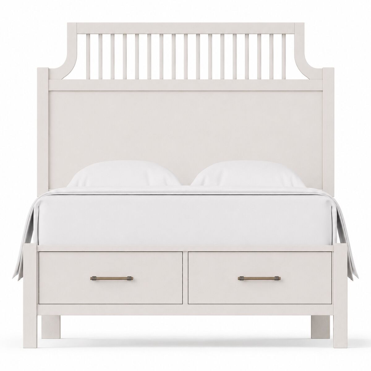 Pure Maple - Queen Garden Storage Bed - Cottage White