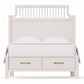 Pure Maple - Queen Garden Storage Bed - Cottage White