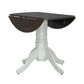 Brook Bay - Drop Leaf Table Top - Textured White / Carbon Gray