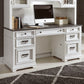 Allyson Park - Jr Executive Credenza Base - Wirebrushed White / Charcoal