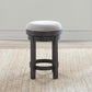 Weston - Upholstered Swivel Console Stool - Peppercorn