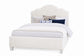 Tide & Timber - Full Boucle Upholstered Headboard 4/6 - Luxe Blue Oak / White