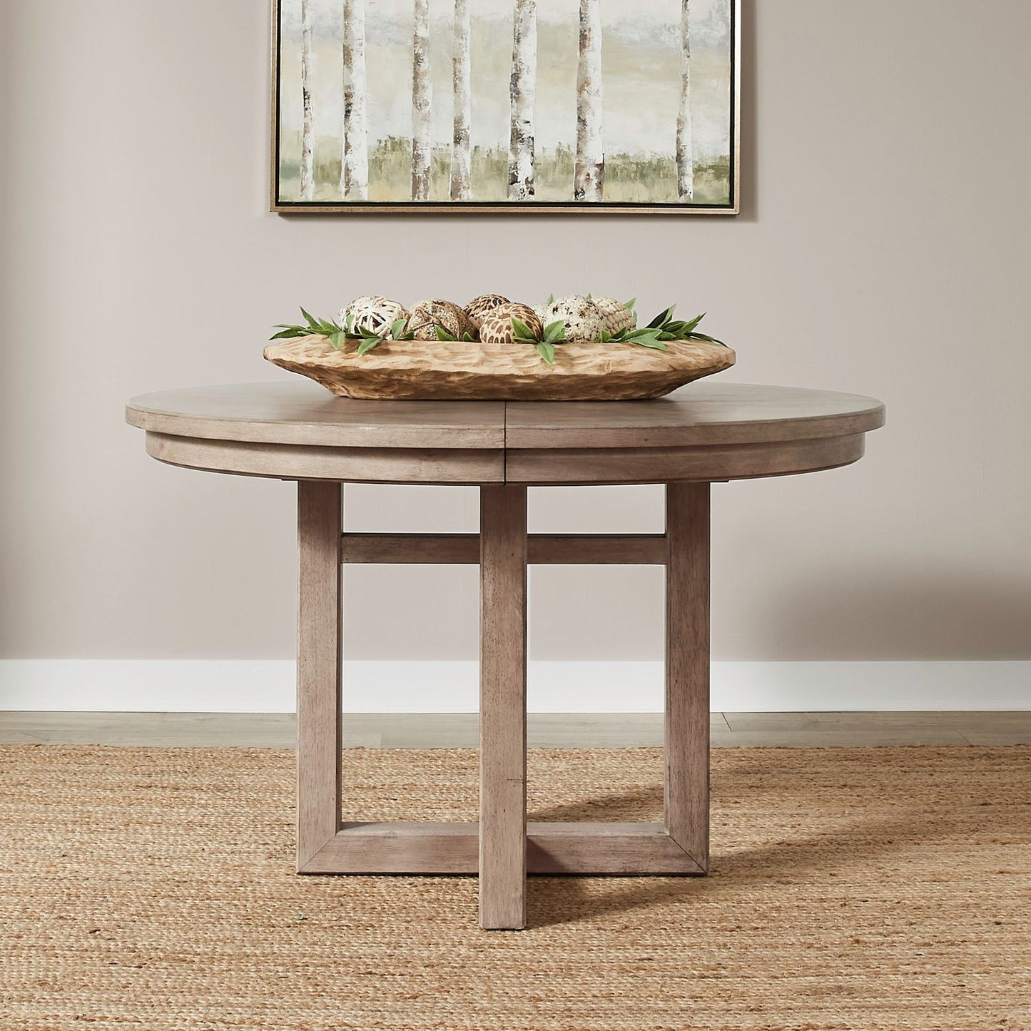 Proximity Place - Round Pedestal Table Top - Barley Buff