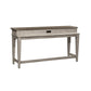 Heartland - Console Bar Table - Antique White / Tobacco Tops