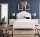 Tide & Timber - Full Boucle Upholstered Headboard 4/6 - Luxe Blue Oak / White