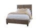 Joinery - Queen Upholstered Headboard - Brindle Gray / Natural Oak