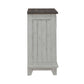 River Place - Bedside Chest With Charging Station - Riverstone White & Tobacco