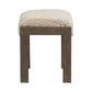 Broadmore - Upholstered Console Stool - Cobblestone Brown