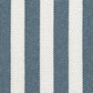 Tide & Timber - King Upholstered Headboard 6/6 - Blue Stripe / Luxe Blue Oak