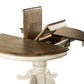Carolina Crossing - Oval Pedestal Table Top - White / Antique Honey